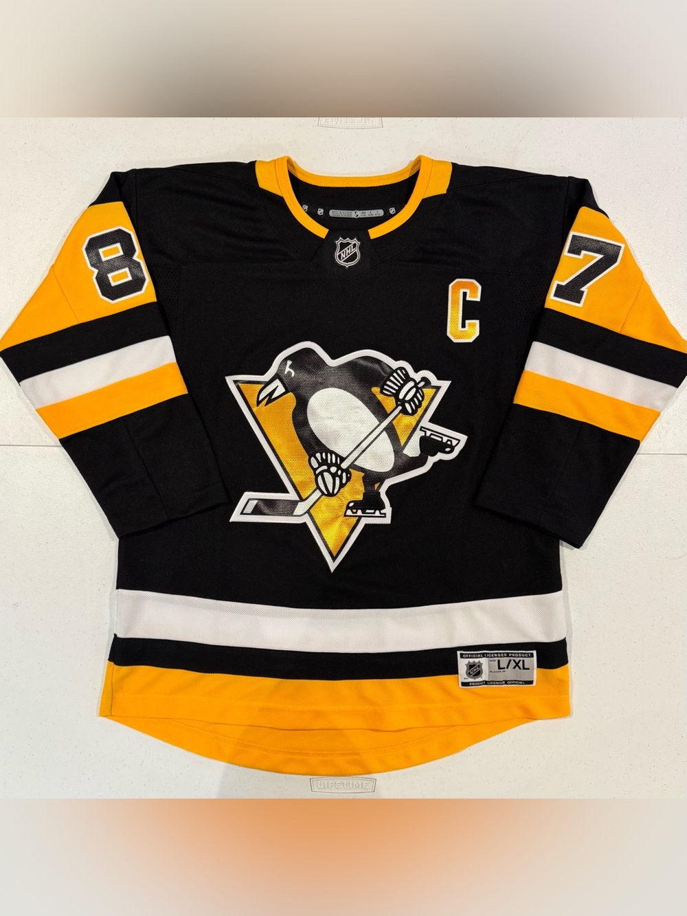 Youth L XL Sidney Crosby Pittsburgh Penguins NHL Hockey Jersey